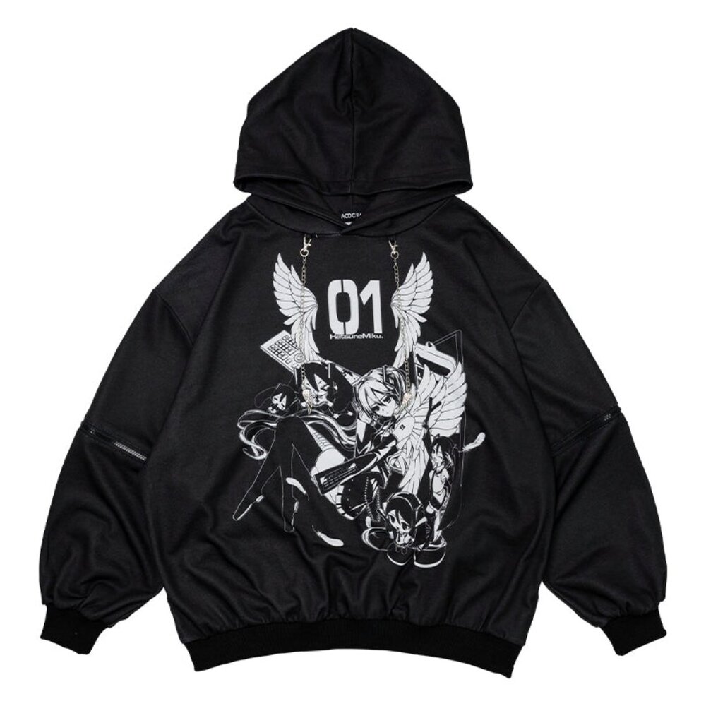 NEW ACDC RAG x Hatsune Miku Forever Punk Oversized Hoodie